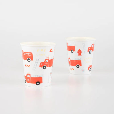 Fire Truck Cups | Boutique Ballooons