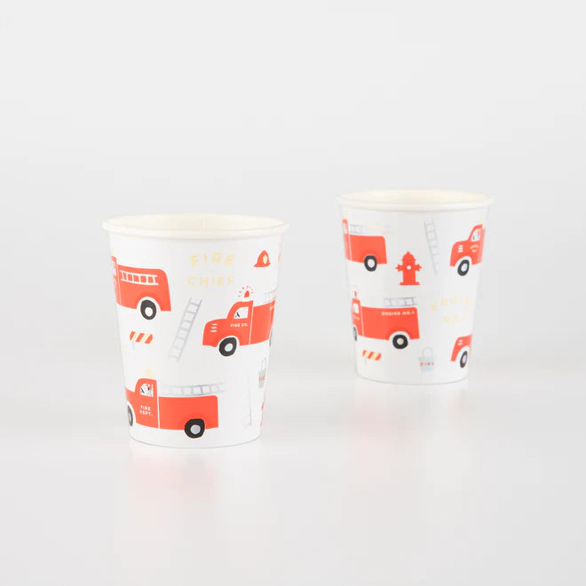 Fire Truck Cups | Boutique Ballooons