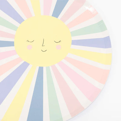 Rainbow Sun Dinner Plates | Boutique Ballooons