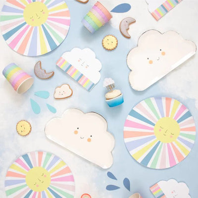 Rainbow Sun Dinner Plates | Boutique Ballooons