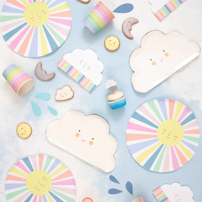 Rainbow Sun Dinner Plates | Boutique Ballooons