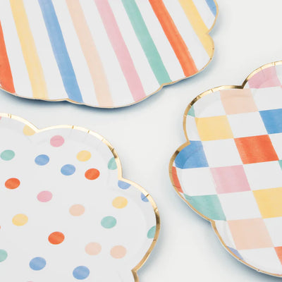 Colourful Pattern Dinner Plates