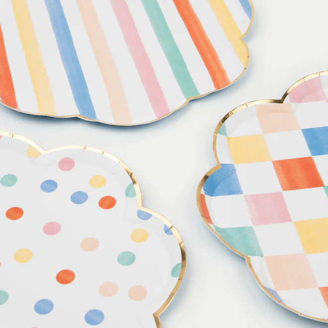 Colourful Pattern Dinner Plates