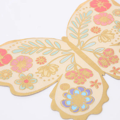 Floral Butterfly Napkins