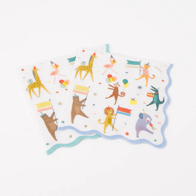 Animal Parade Large Napkins | Boutique Ballooons