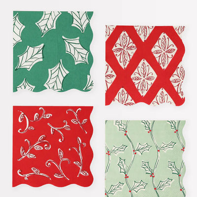 Block Print Small Napkins