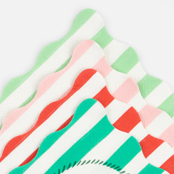 Striped Small Napkins