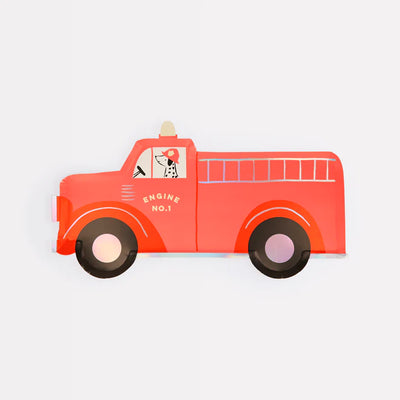 Fire Truck Plates | Boutique Ballooons