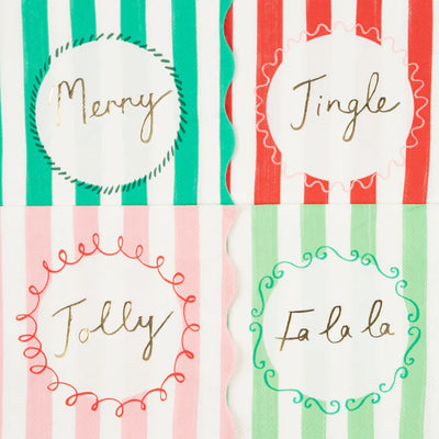 Striped Small Napkins