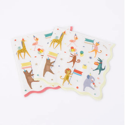 Animal Parade Large Napkins