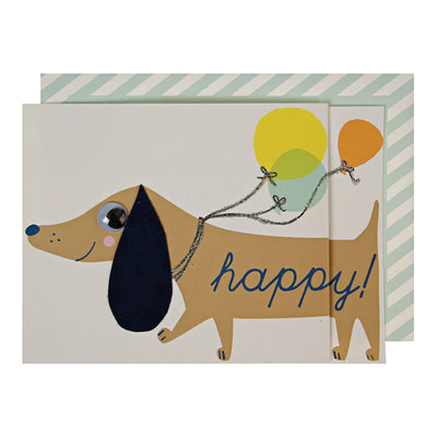 Sausage Dog Birthday Card | Boutique Ballooons