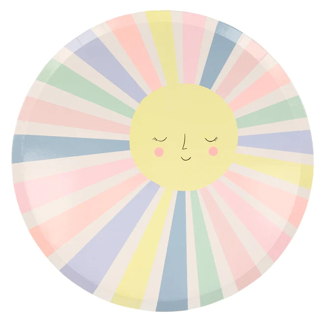 Rainbow Sun Dinner Plates | Boutique Ballooons