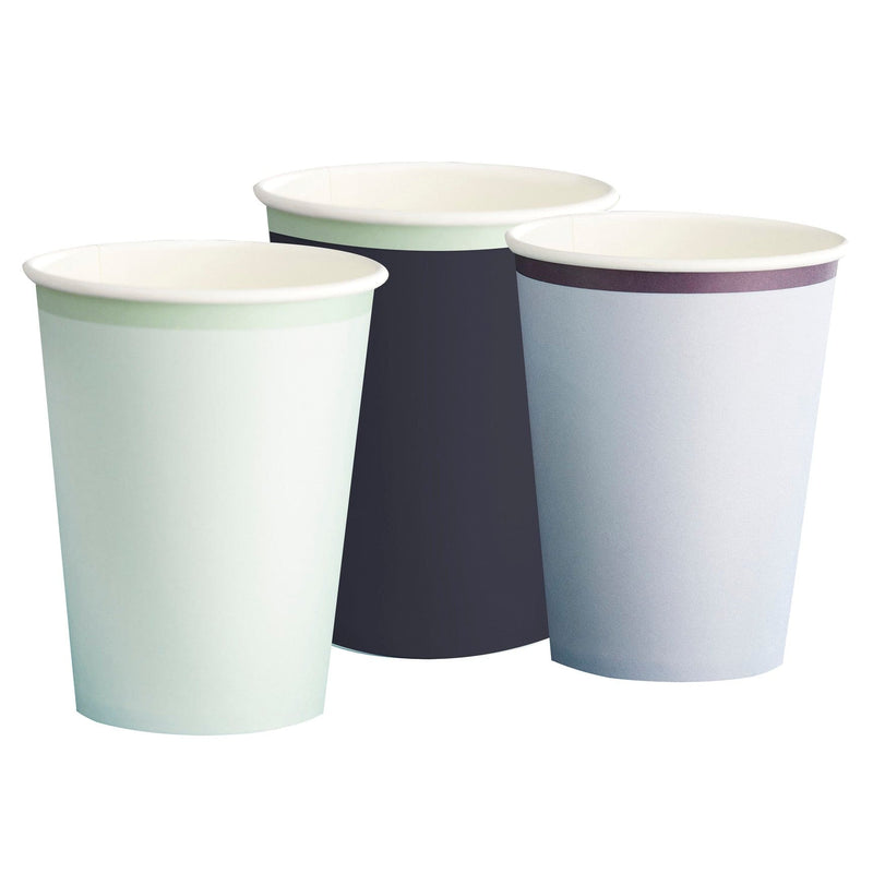 Navy, Blue & Mint Paper Cups | Boutique Ballooons