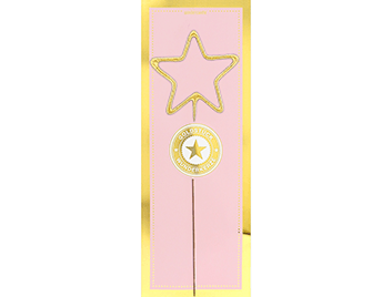 Stern Gold GIANT Goldstück weiß Wondercandle | Boutique Ballooons