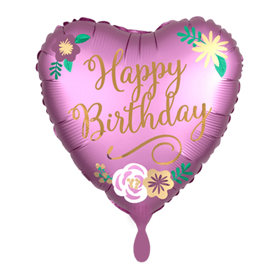 Birthday Satin Flowers - Boutique Ballooons