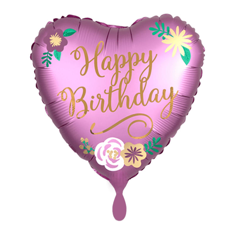 Birthday Satin Flowers - Boutique Ballooons