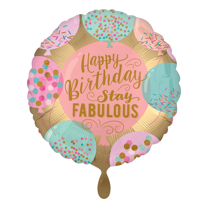 Happy Birthday Stay Fabulous - Boutique Ballooons