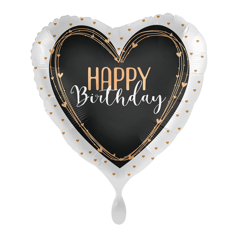 Happy Birthday Elegant Hearts - Boutique Ballooons