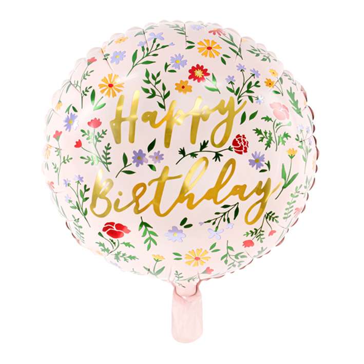 Happy Birthday Flowers - Boutique Ballooons