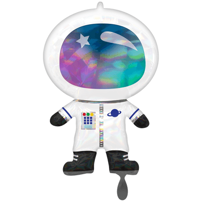 Iridescent Astronaut XXL - Boutique Ballooons