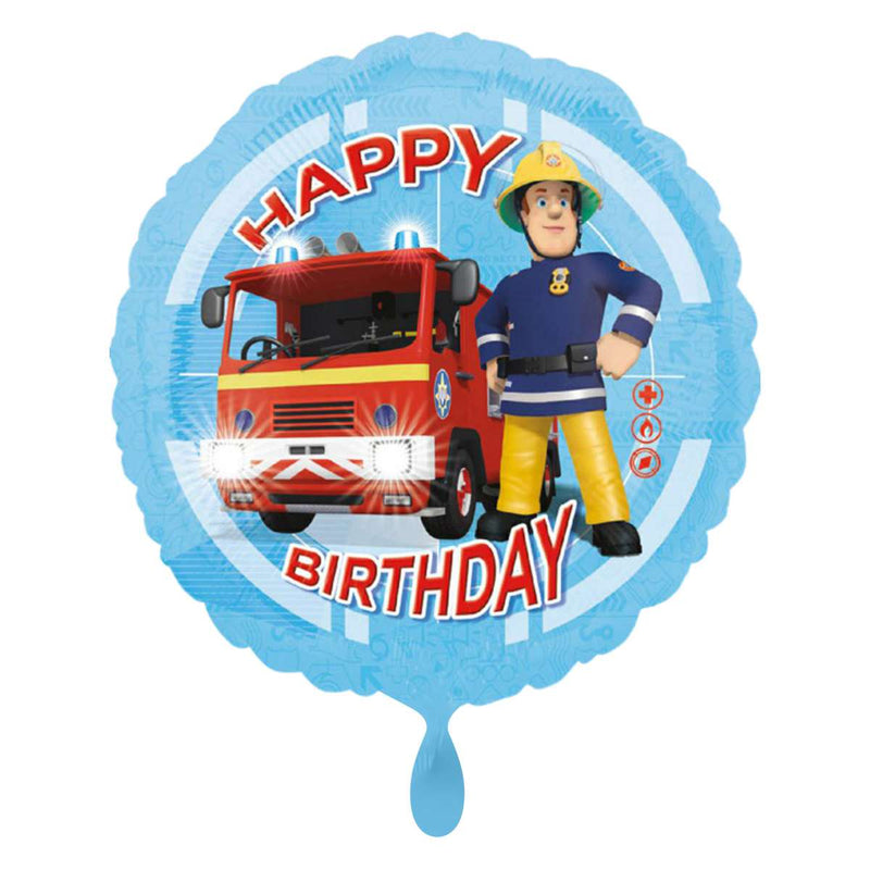 Fireman Sam Happy Birthday - Boutique Ballooons