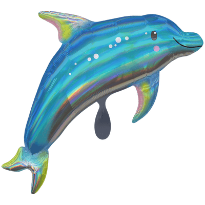 Schillernder Blauer Delphin XXL | Boutique Ballooons