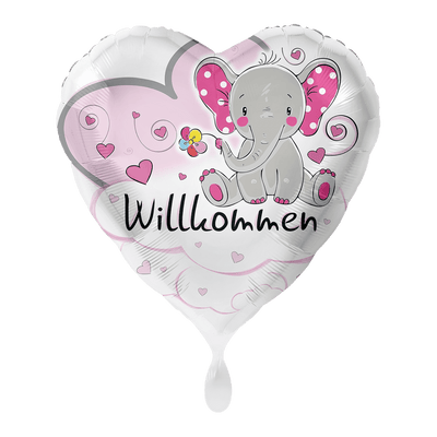 Elefant Willkommen Rosa | Boutique Ballooons