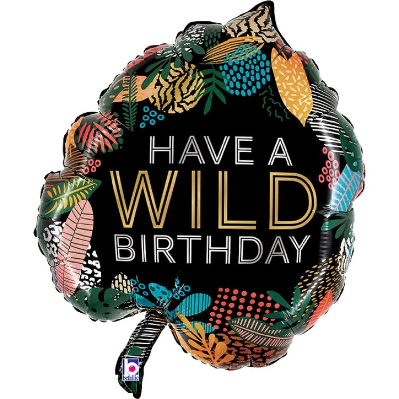 WILD BIRTHDAY TROPICAL LEAF XXL | Boutique Ballooons