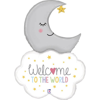 Welcome to the World Baby Moon XXL | Boutique Ballooons