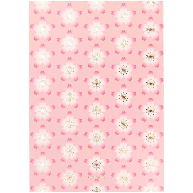 Paper Poetry Notizblock Kirschblüten pink A5 50 Blatt 100g/m²