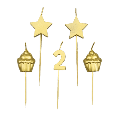 Birthday Cake Candles - 2 year | Boutique Ballooons