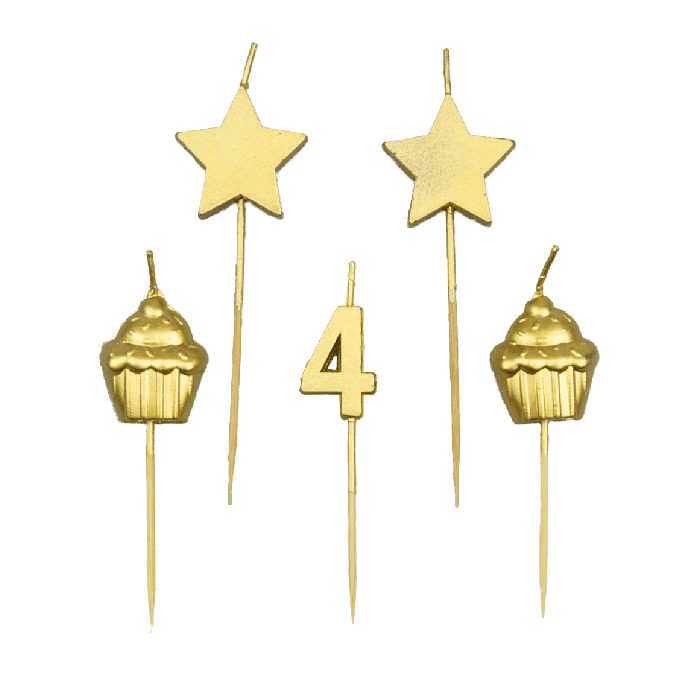 Birthday Cake Candles - 4 Years | Boutique Ballooons
