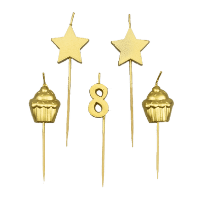 Birthday Cake Candles - 8 Years | Boutique Ballooons