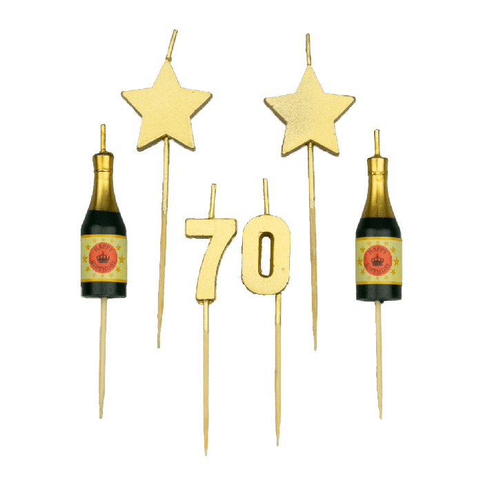 Birthday Cake Candles - 70 Years