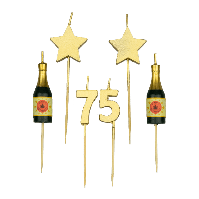 Birthday Cake Candles - 75 Years | Boutique Ballooons