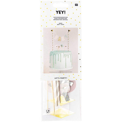 YEY! Let's Party Kuchendekoration Baby | Boutique Ballooons