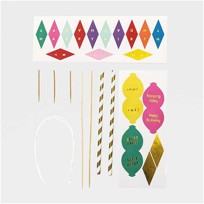 YEY! Let's Party Kuchendekoration Happy Birthday multicolor | Boutique Ballooons