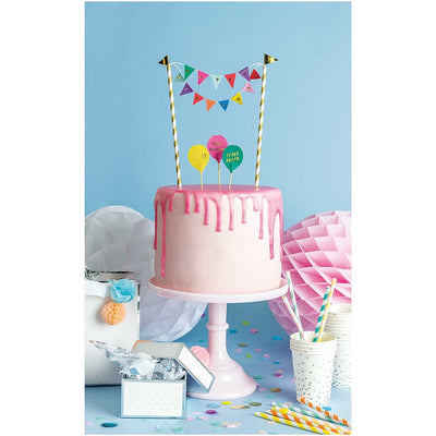 YEY! Let's Party Kuchendekoration Happy Birthday multicolor | Boutique Ballooons