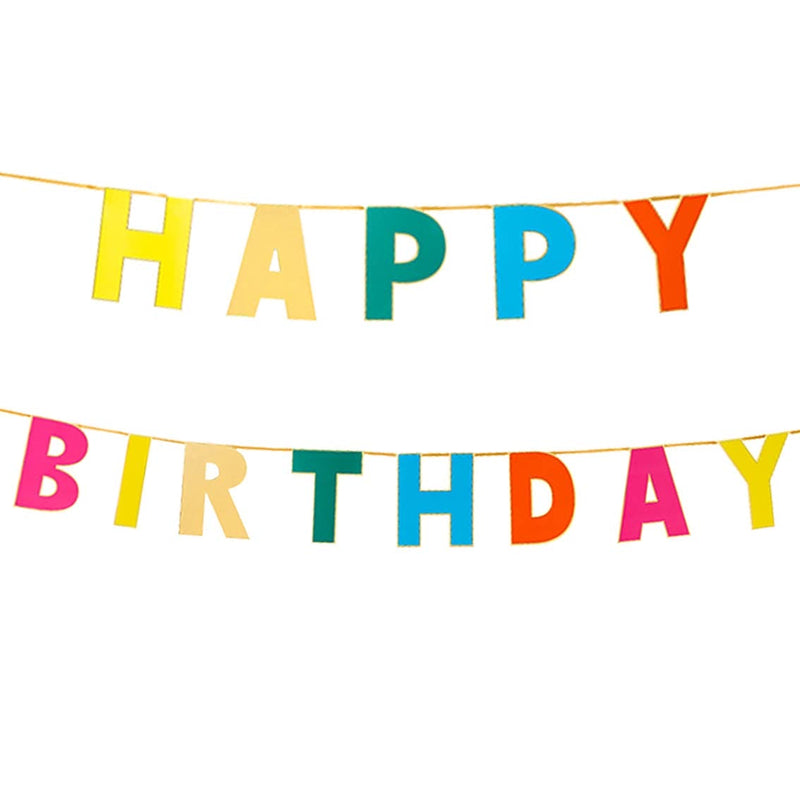 Talking Tables - Regenbogen-Girlande, Happy Birthday | Boutique Ballooons