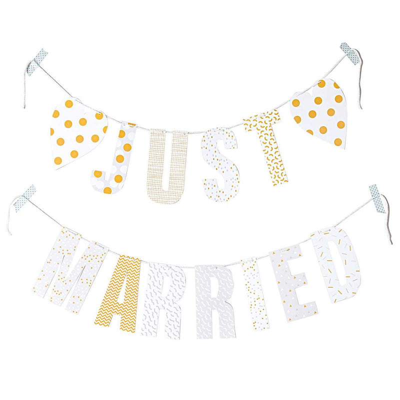 Paper Poetry Girlande Just Married