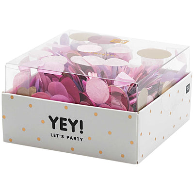 YEY! Let's Party Konfetti Rosa Mix | Boutique Ballooons