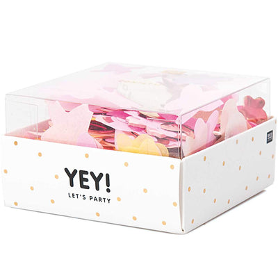 YEY! Let's Party Konfetti Blüten Rosa Mix