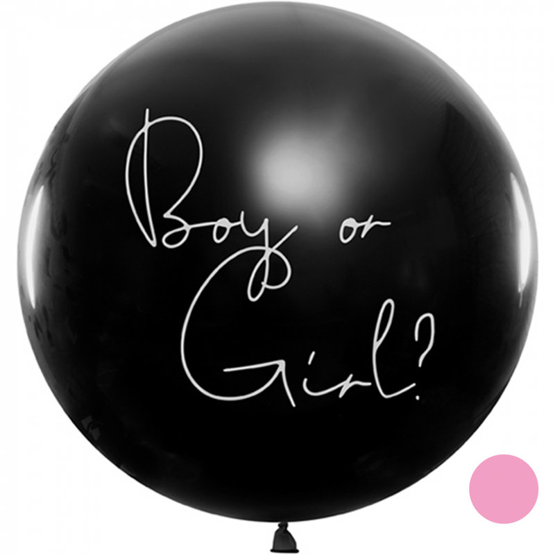 Riesenballon - Boy or Girl - Rosa