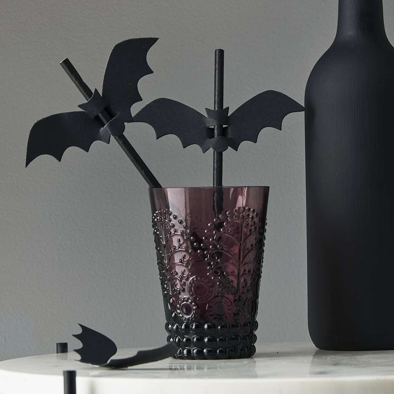 Bat Flag Straws