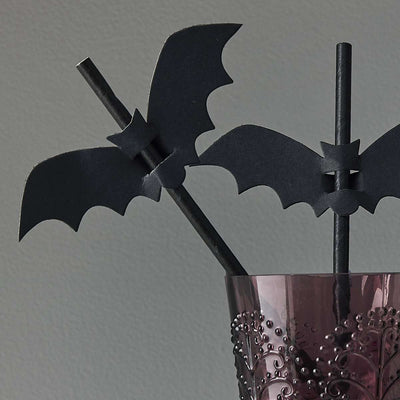 Bat Flag Straws