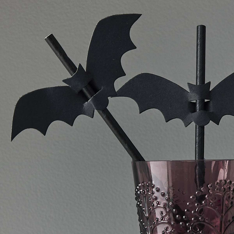 Bat Flag Straws