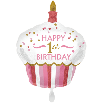1st Birthday Cupcake Girl | Boutique Ballooons