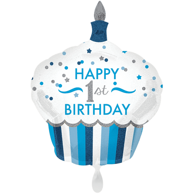1st Birthday Cupcake Boy XXL | Boutique Ballooons