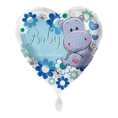 Baby Nilpferd Junge | Boutique Ballooons