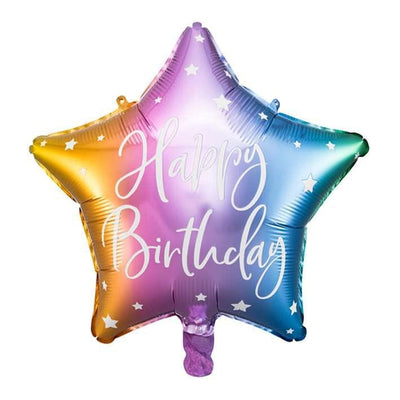 Happy Birthday Star - Regenbogen | Boutique Ballooons